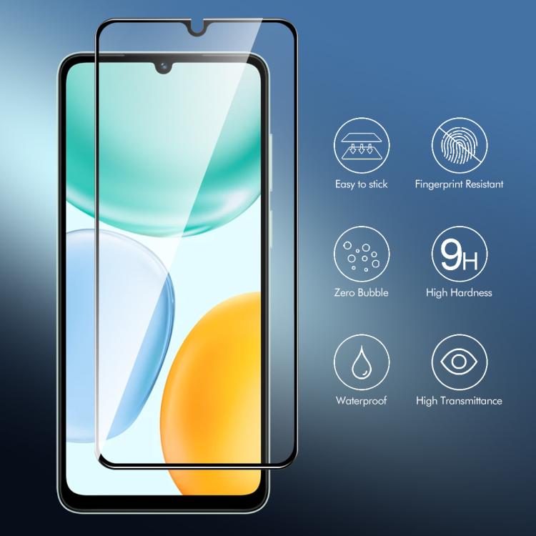 For Honor X5c / X5c Plus ENKAY Easy Install High Alumina Silicon Full Glass Film