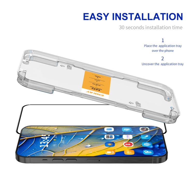 For OPPO Reno14 Pro 5G Global ENKAY Easy Install High Alumina Silicon Full Glass Film