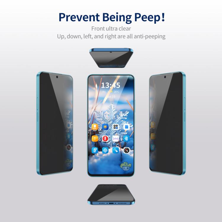 For Samsung Galaxy A56 / A36 ENKAY Hat-Prince 360 Degree Anti-peeping Privacy Full Screen Tempered Glass Film