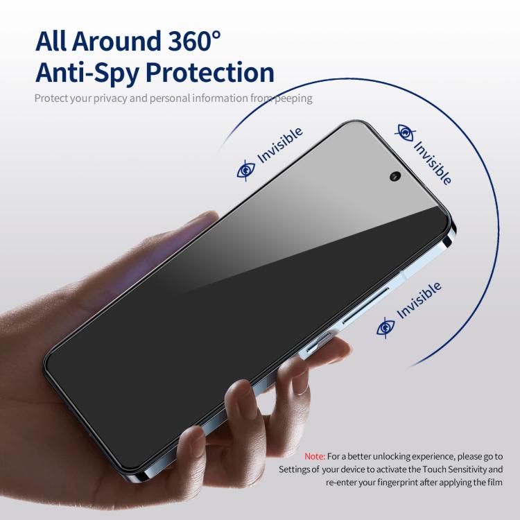 For Samsung Galaxy A56 / A36 ENKAY Hat-Prince 360 Degree Anti-peeping Privacy Full Screen Tempered Glass Film