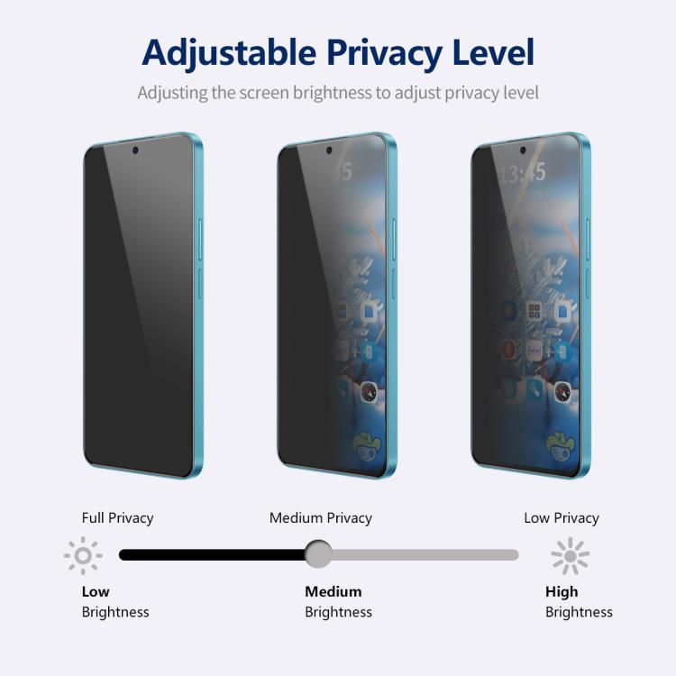 For Samsung Galaxy A56 / A36 ENKAY Hat-Prince 360 Degree Anti-peeping Privacy Full Screen Tempered Glass Film