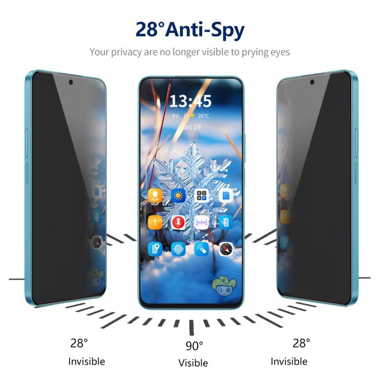 For Samsung Galaxy A56 / A36 ENKAY Hat-Prince 360 Degree Anti-peeping Privacy Full Screen Tempered Glass Film