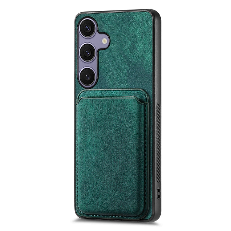 For Samsung Galaxy S25 5G Retro Leather Card Bag Magnetic Phone Case