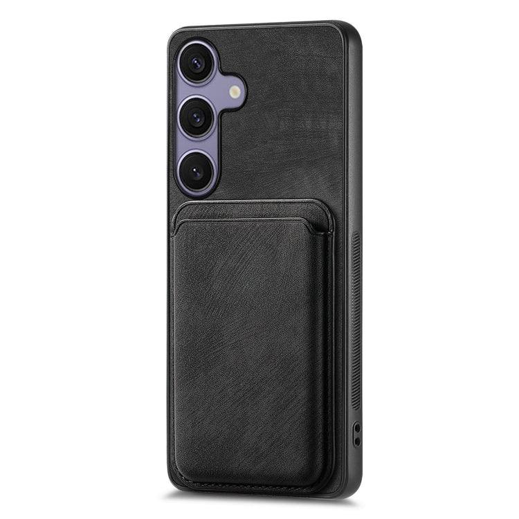 For Samsung Galaxy S25 5G Retro Leather Card Bag Magnetic Phone Case