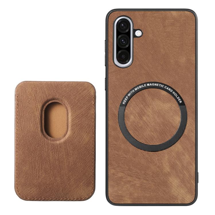 For Samsung Galaxy A36 Retro Leather Card Bag Magnetic Phone Case