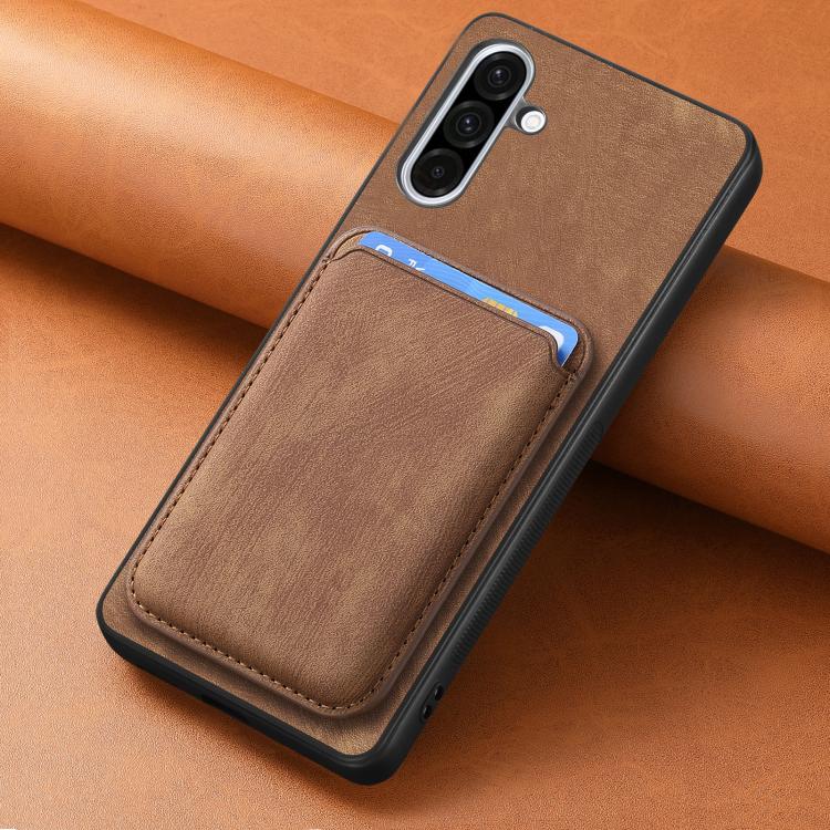 For Samsung Galaxy A36 Retro Leather Card Bag Magnetic Phone Case