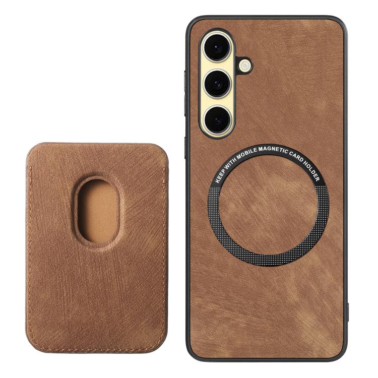 For Samsung Galaxy A56 5G Retro Leather Card Bag Magnetic Phone Case