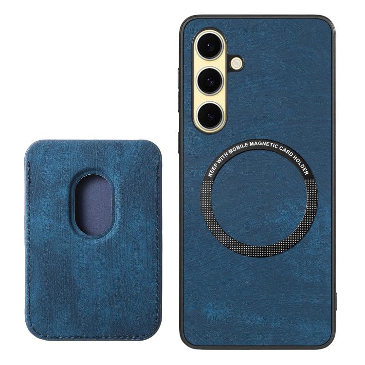 For Samsung Galaxy A56 5G Retro Leather Card Bag Magnetic Phone Case