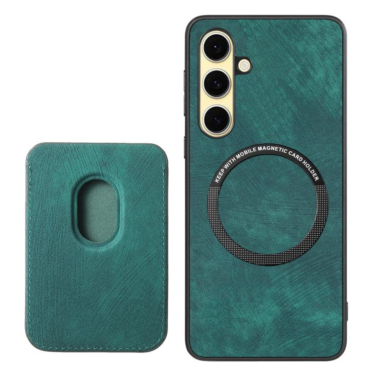 For Samsung Galaxy A56 5G Retro Leather Card Bag Magnetic Phone Case