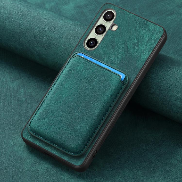 For Samsung Galaxy A56 5G Retro Leather Card Bag Magnetic Phone Case