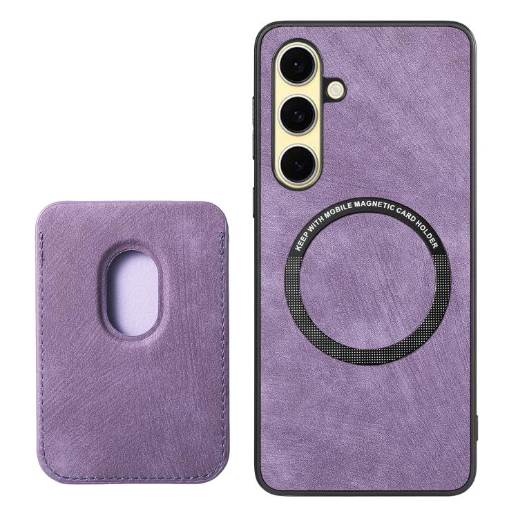 For Samsung Galaxy A56 5G Retro Leather Card Bag Magnetic Phone Case
