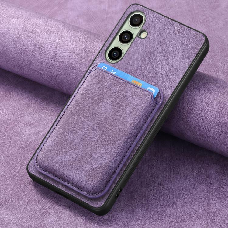 For Samsung Galaxy A56 5G Retro Leather Card Bag Magnetic Phone Case