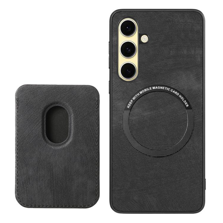 For Samsung Galaxy A56 5G Retro Leather Card Bag Magnetic Phone Case