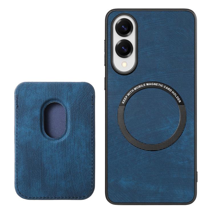 For Samsung Galaxy S25 Edge 5G Retro Leather Card Bag Magnetic Phone Case