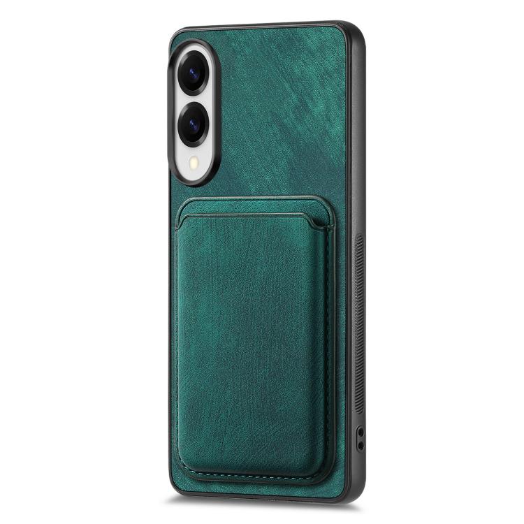 For Samsung Galaxy S25 Edge 5G Retro Leather Card Bag Magnetic Phone Case
