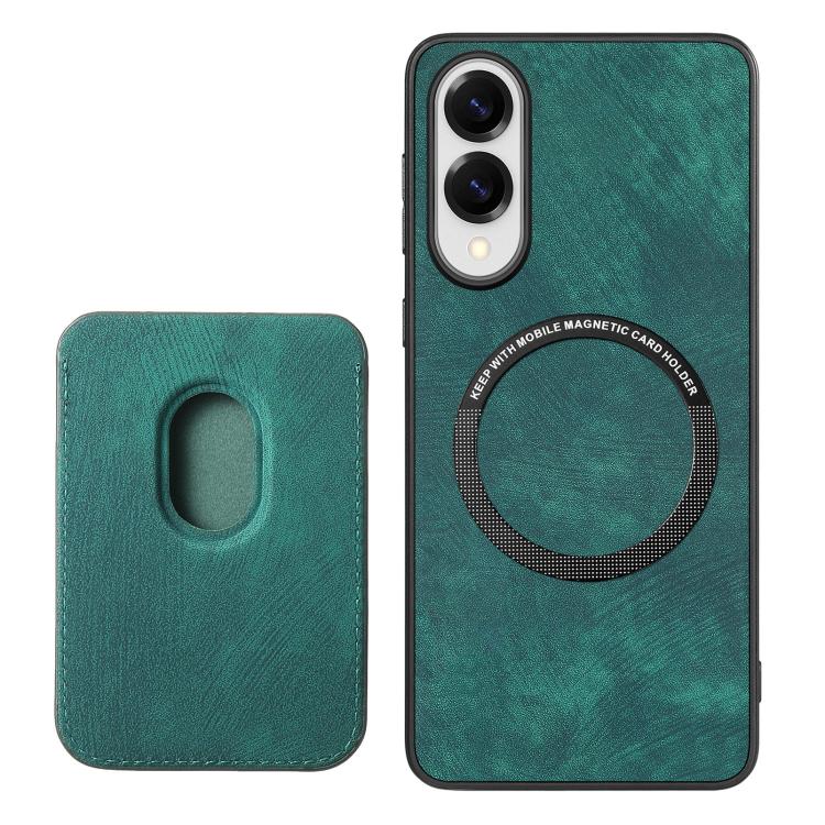 For Samsung Galaxy S25 Edge 5G Retro Leather Card Bag Magnetic Phone Case