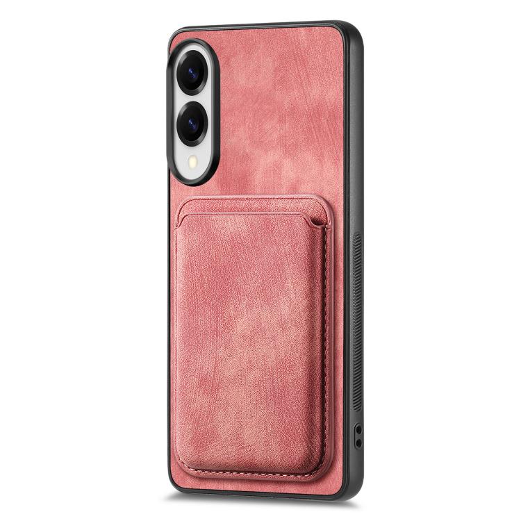 For Samsung Galaxy S25 Edge 5G Retro Leather Card Bag Magnetic Phone Case