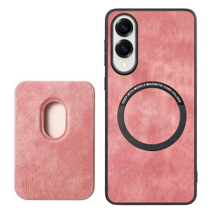 For Samsung Galaxy S25 Edge 5G Retro Leather Card Bag Magnetic Phone Case