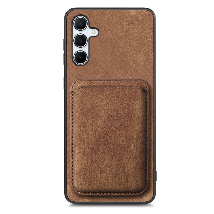 For Samsung Galaxy A55 5G Retro Leather Card Bag Magnetic Phone Case
