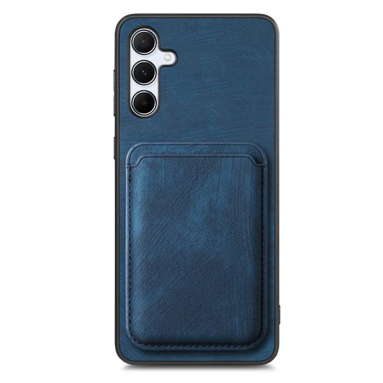For Samsung Galaxy A55 5G Retro Leather Card Bag Magnetic Phone Case
