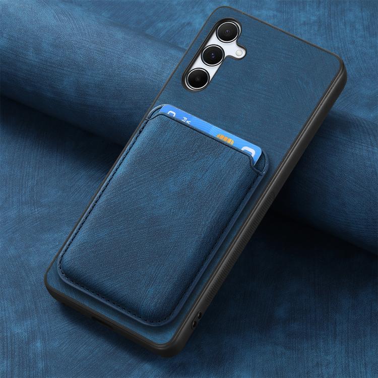 For Samsung Galaxy A55 5G Retro Leather Card Bag Magnetic Phone Case