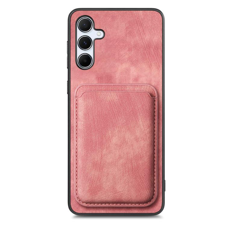 For Samsung Galaxy A55 5G Retro Leather Card Bag Magnetic Phone Case