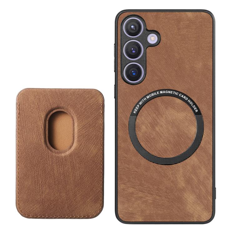 For Samsung Galaxy A57 5G Retro Leather Card Bag Magnetic Phone Case