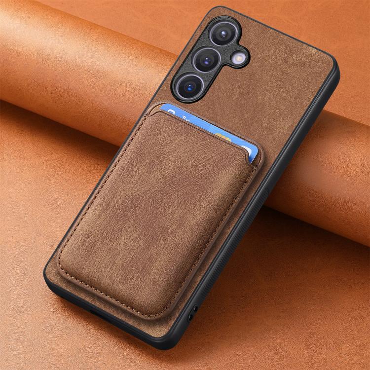 For Samsung Galaxy A57 5G Retro Leather Card Bag Magnetic Phone Case