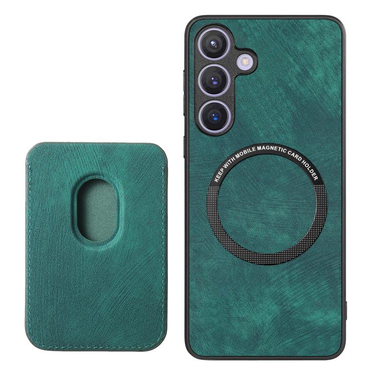 For Samsung Galaxy A57 5G Retro Leather Card Bag Magnetic Phone Case