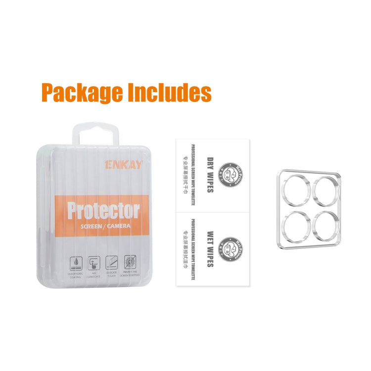 For Xiaomi 14T ENKAY Hat-Prince 9H Rear Camera Lens Tempered Glass Film - Transparent