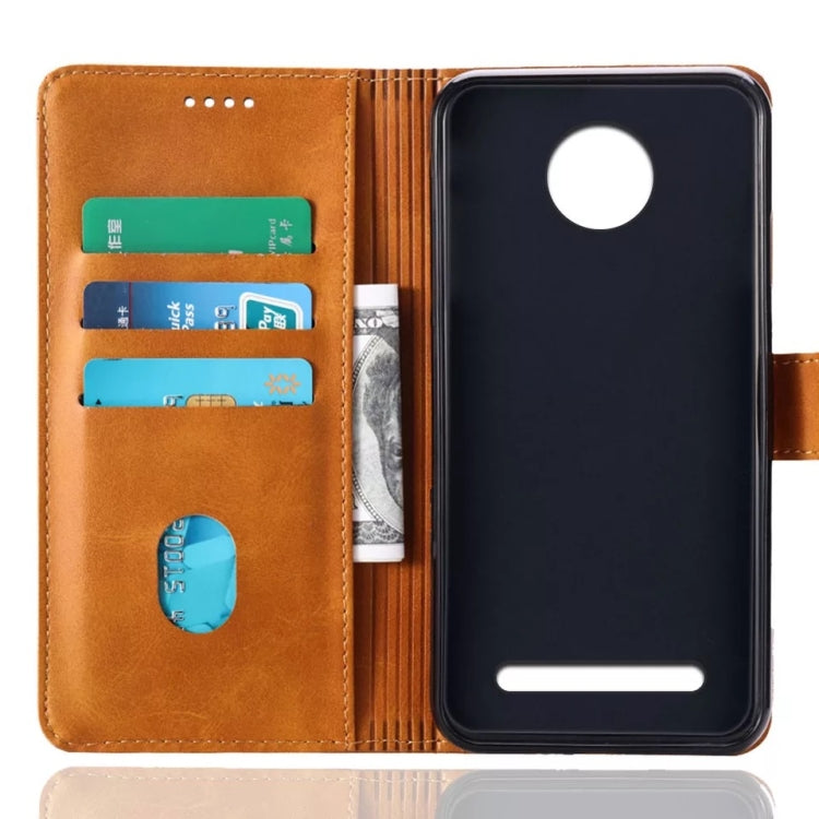 Calf Texture Horizontal Flip Leather Case for Wiko Jerry3, with Holder & Card Slots & Wallet