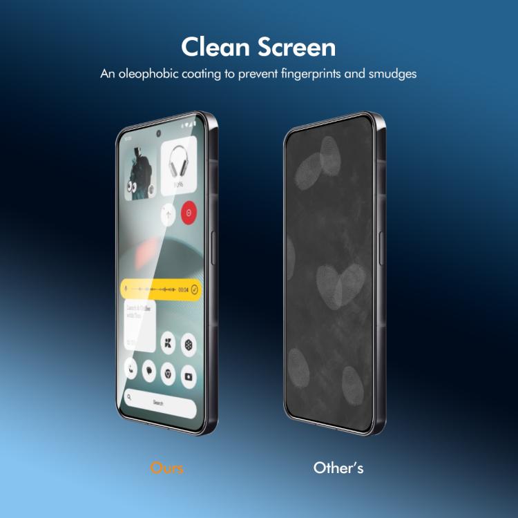 For Nothing Phone 3a Lite 2pcs ENKAY Hat-Prince Full Glue High Aluminum-silicon Tempered Glass Film