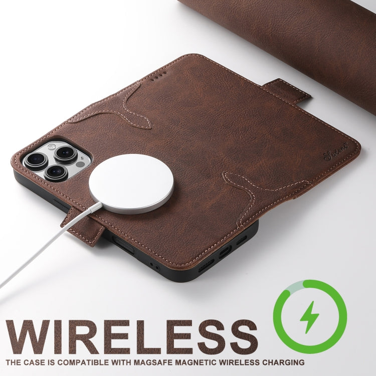 For iPhone 16 SUTENI J07 Multifunctional Horizontal Flip Magsafe Leather Phone Case