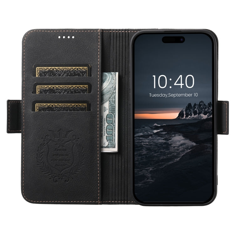 For iPhone 16 Pro SUTENI J07 Multifunctional Horizontal Flip Magsafe Leather Phone Case