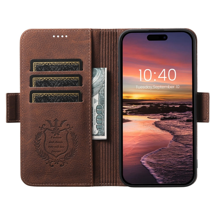 For iPhone 16 Pro SUTENI J07 Multifunctional Horizontal Flip Magsafe Leather Phone Case