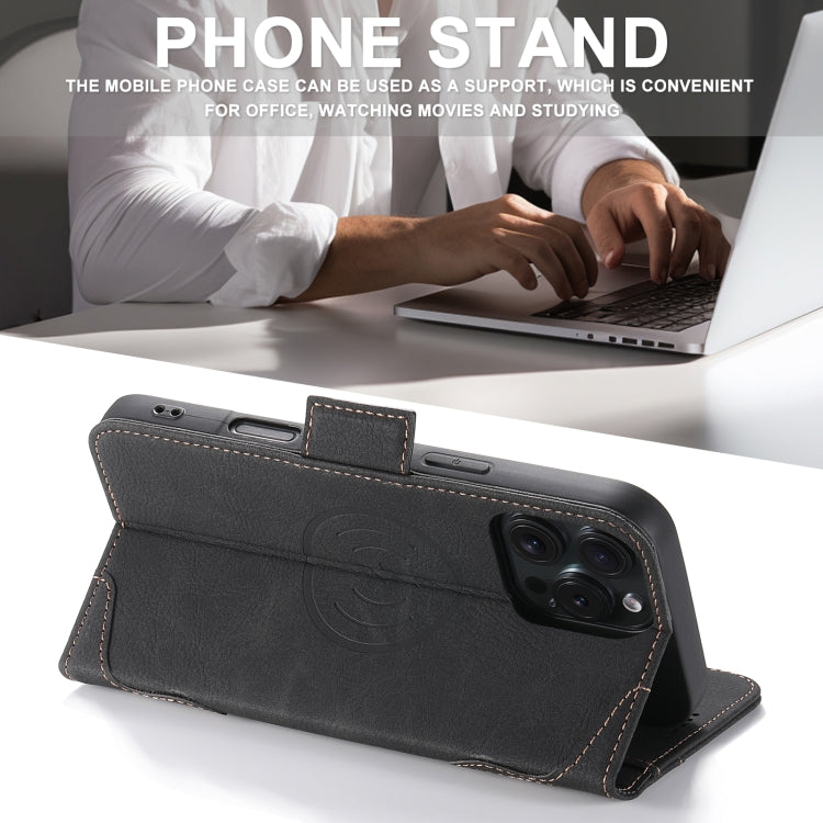 For iPhone 16 Pro Max SUTENI J07 Multifunctional Horizontal Flip Magsafe Leather Phone Case