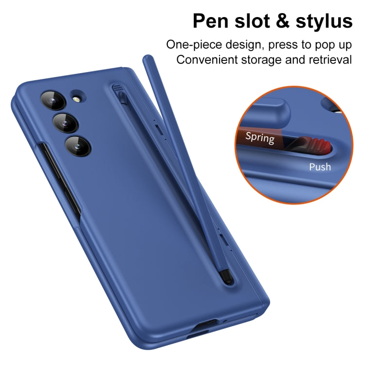 For Galaxy Z Fold6 5G Long Chi Grain Leather Shockproof Phone Case, No Pen