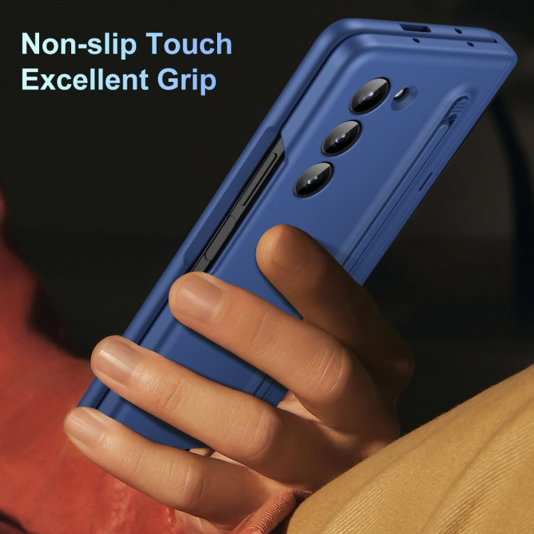 For Galaxy Z Fold6 5G Long Chi Grain Leather Shockproof Phone Case, No Pen