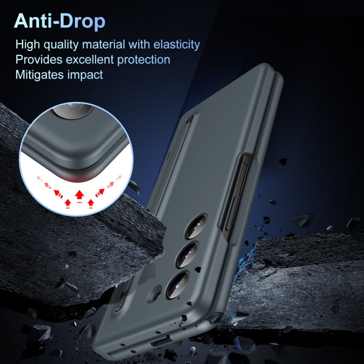 For Galaxy Z Fold6 5G Long Chi Grain Leather Shockproof Phone Case, No Pen
