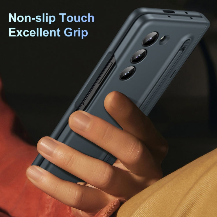 For Galaxy Z Fold6 5G Long Chi Grain Leather Shockproof Phone Case, No Pen