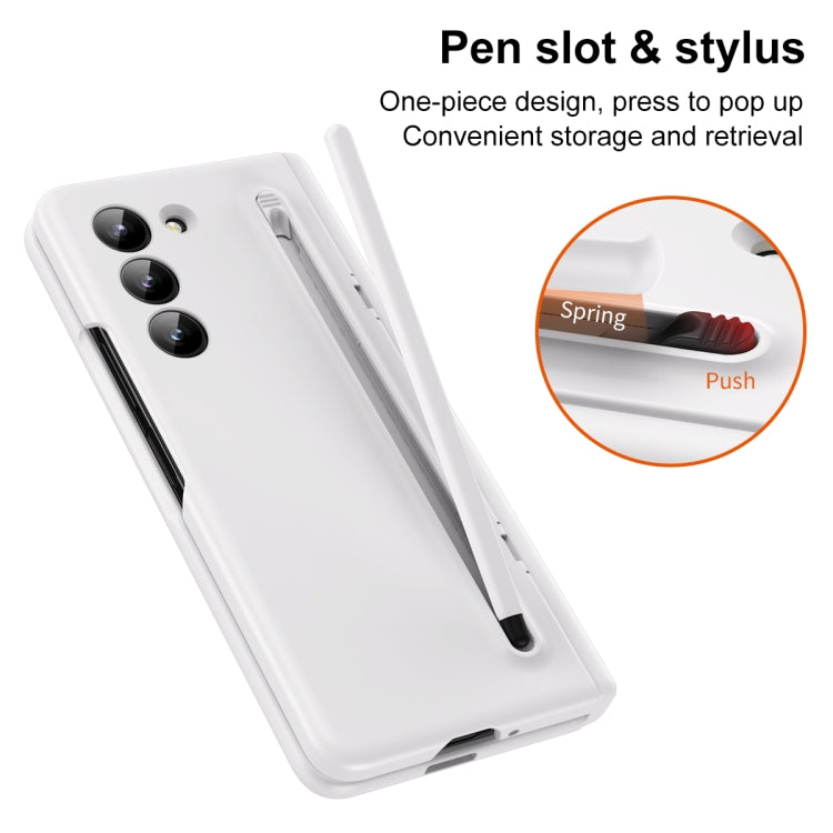 For Galaxy Z Fold6 5G Long Chi Grain Leather Shockproof Phone Case, No Pen