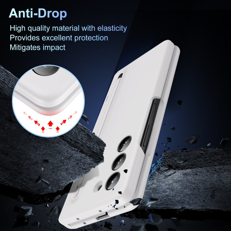 For Galaxy Z Fold6 5G Long Chi Grain Leather Shockproof Phone Case, No Pen