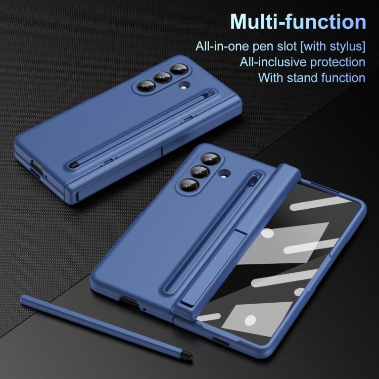 For Galaxy Z Fold7 5G Long Chi Grain Leather Shockproof Phone Case, No Pen