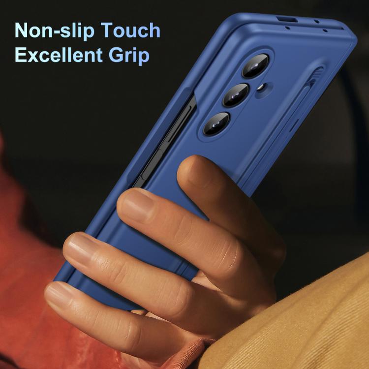 For Galaxy Z Fold7 5G Long Chi Grain Leather Shockproof Phone Case, No Pen