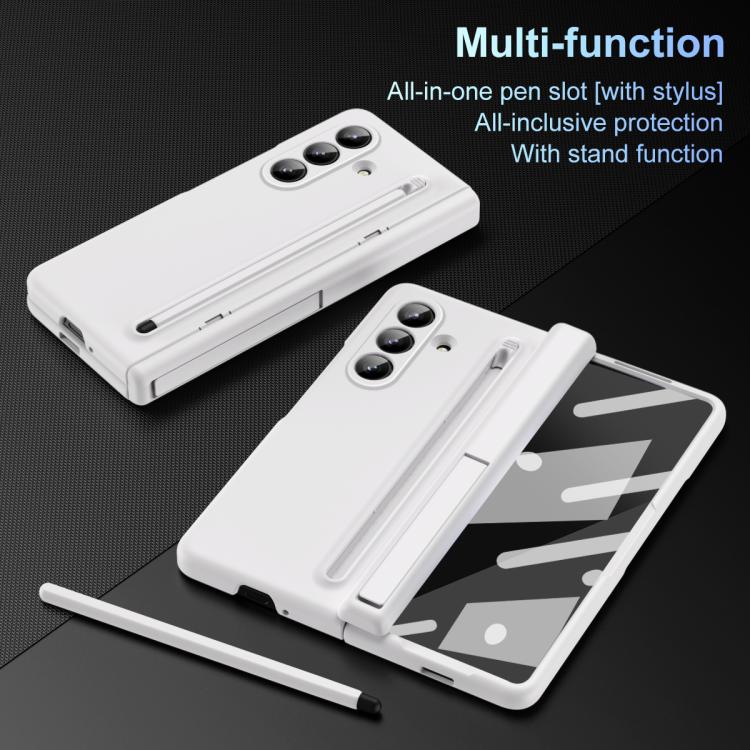 For Galaxy Z Fold7 5G Long Chi Grain Leather Shockproof Phone Case, No Pen