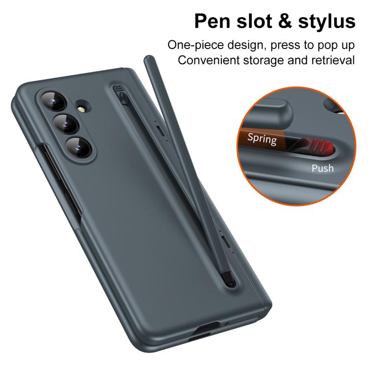 For Galaxy Z Fold8 Ultra 5G Long Chi Grain Leather Shockproof Phone Case, No Pen