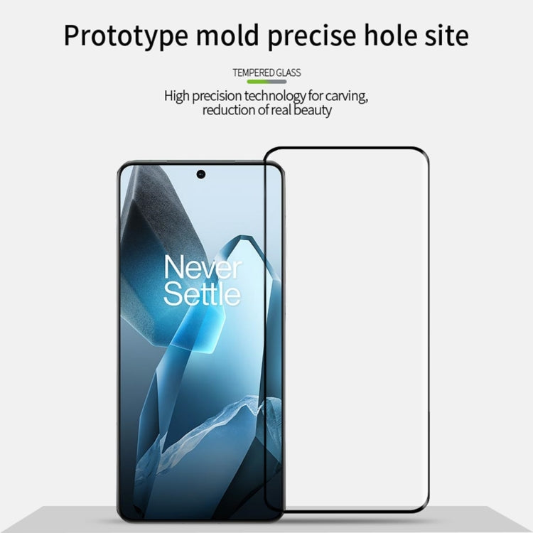 For OnePlus 13 PINWUYO 9H 3D Hot Bending Tempered Glass Film - Black