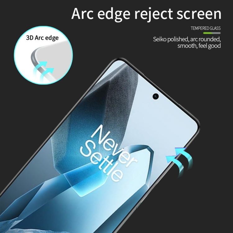 For OnePlus 13 PINWUYO 9H 3D Hot Bending Tempered Glass Film - Black