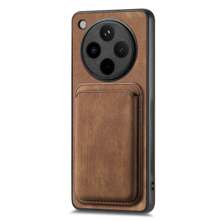 For OPPO Find X8 Retro Leather Card Bag Magnetic Phone Case