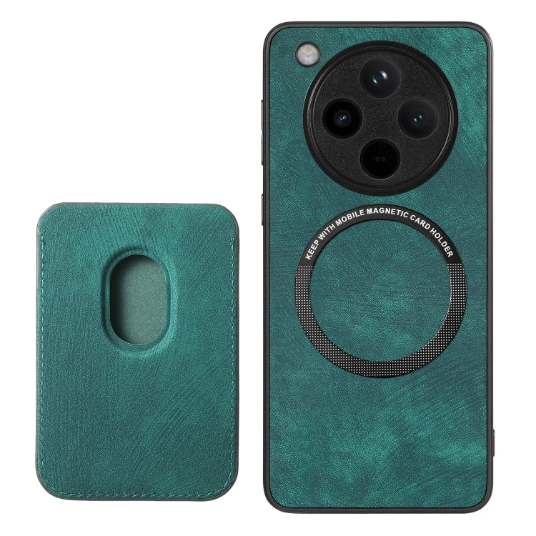 For OPPO Find X8 Retro Leather Card Bag Magnetic Phone Case